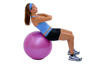 physiotherapy exercise ball
